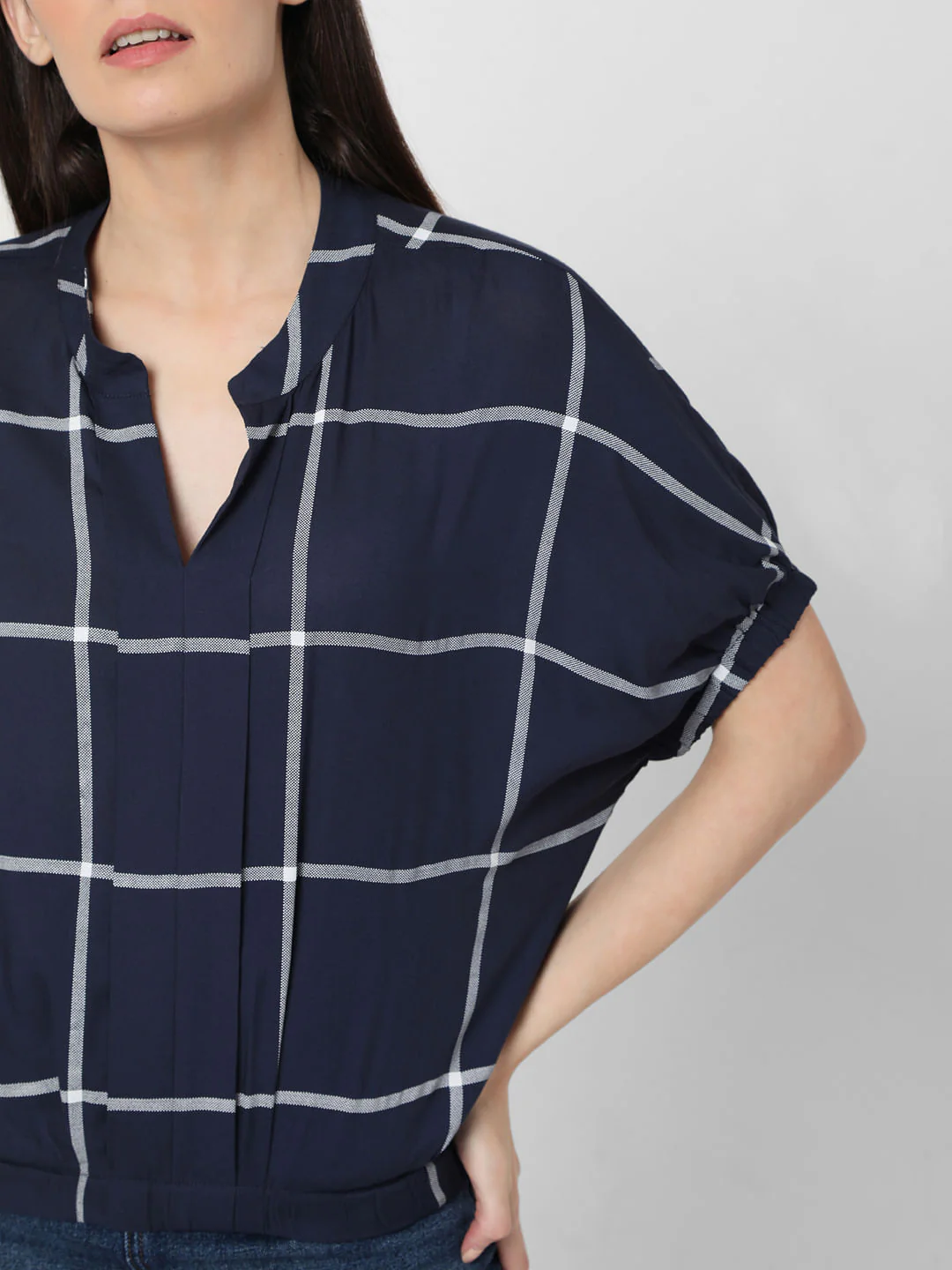 Blue Check Top - Image 6
