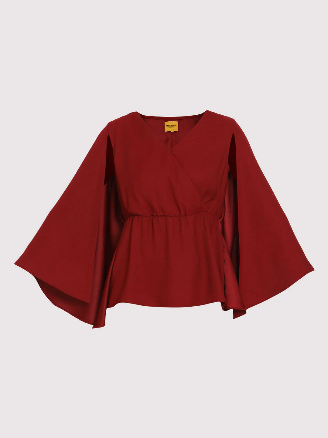 Red Cape Sleeves Top - Image 6