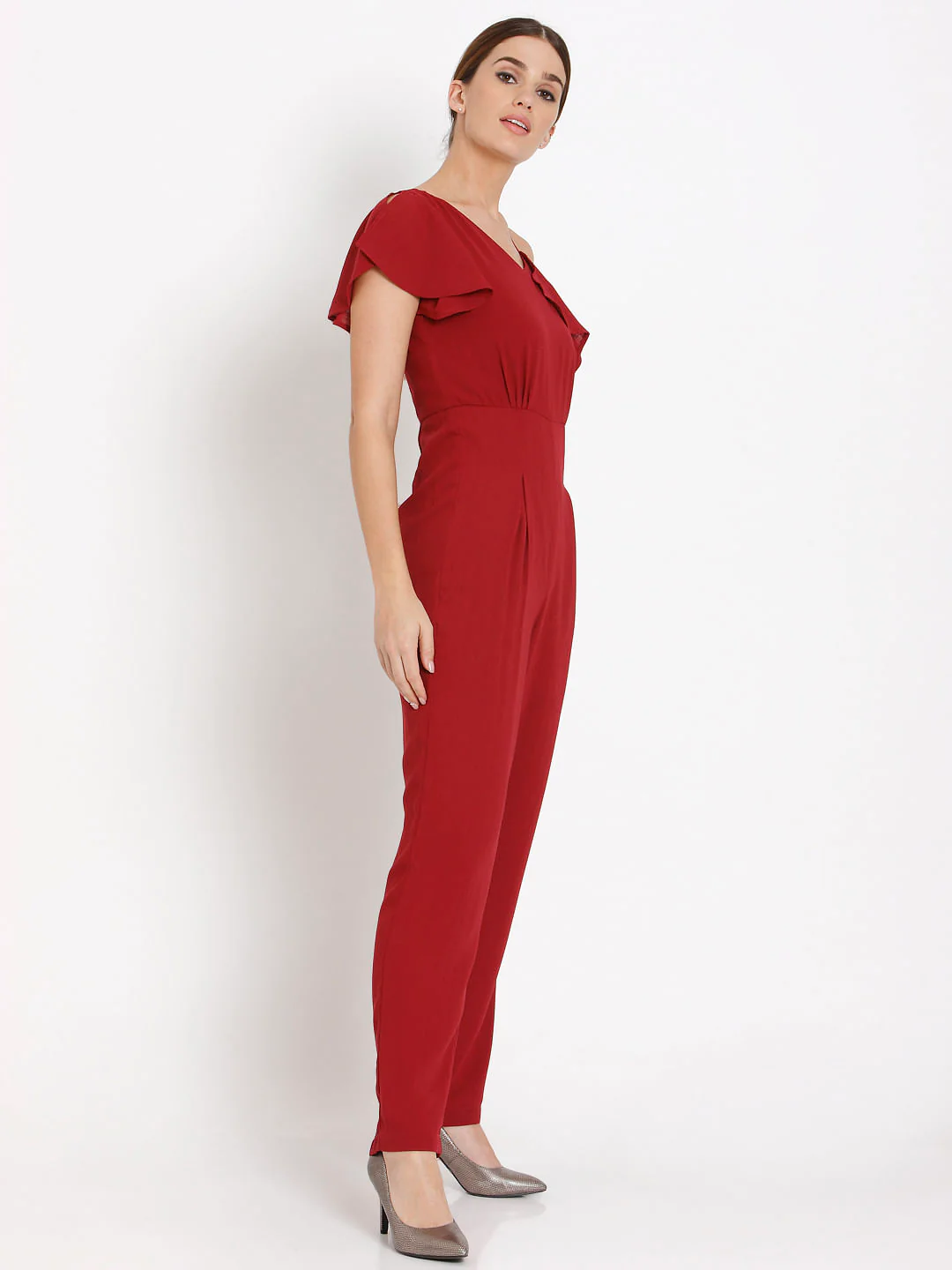 Red Flounce Jumpsuit - Image 5
