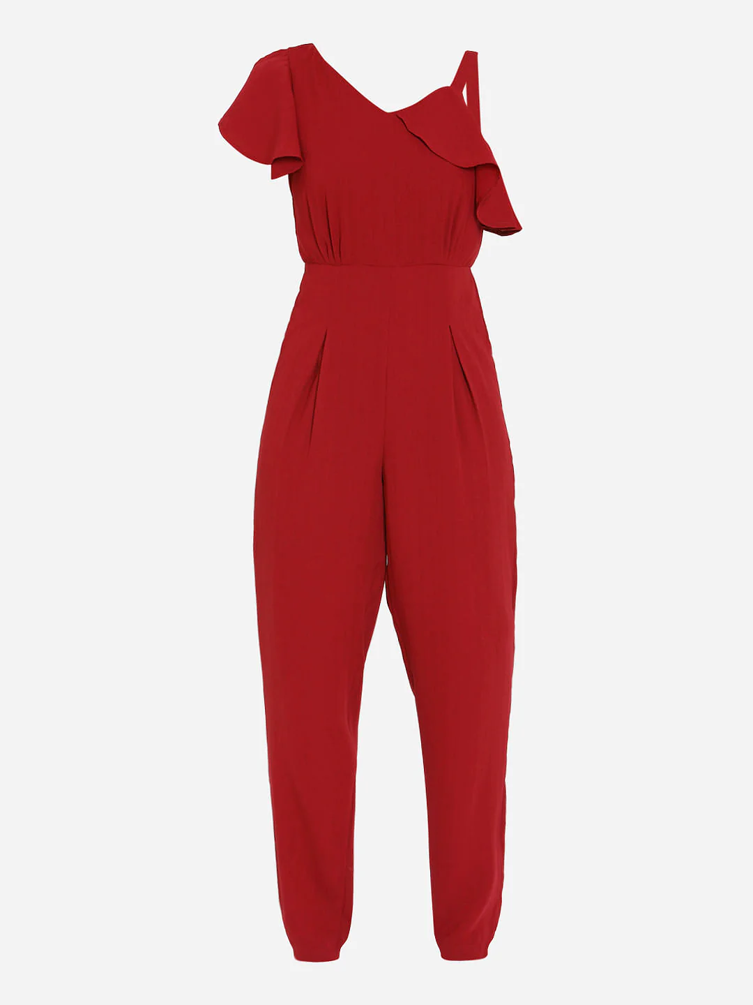 Red Flounce Jumpsuit - Image 6