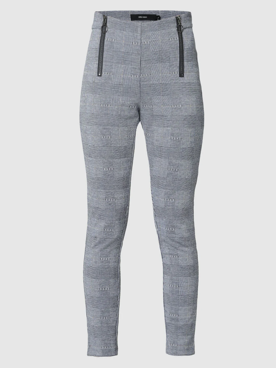 Dark Blue High Waist Zip Detail Leggings - Image 6