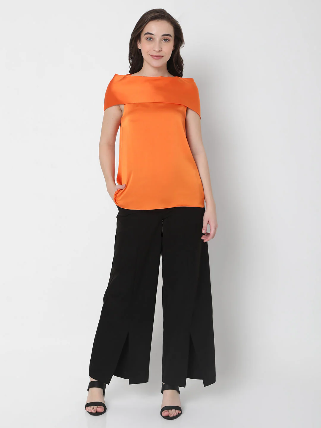 Orange High Neck Top - Image 5