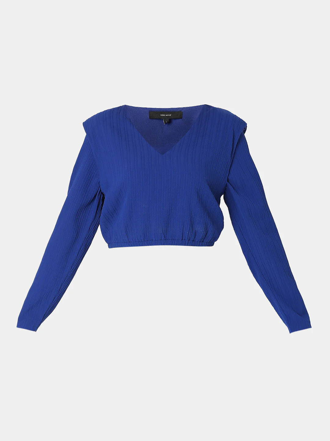 Blue Cropped Co-Ord Set Top - Image 7