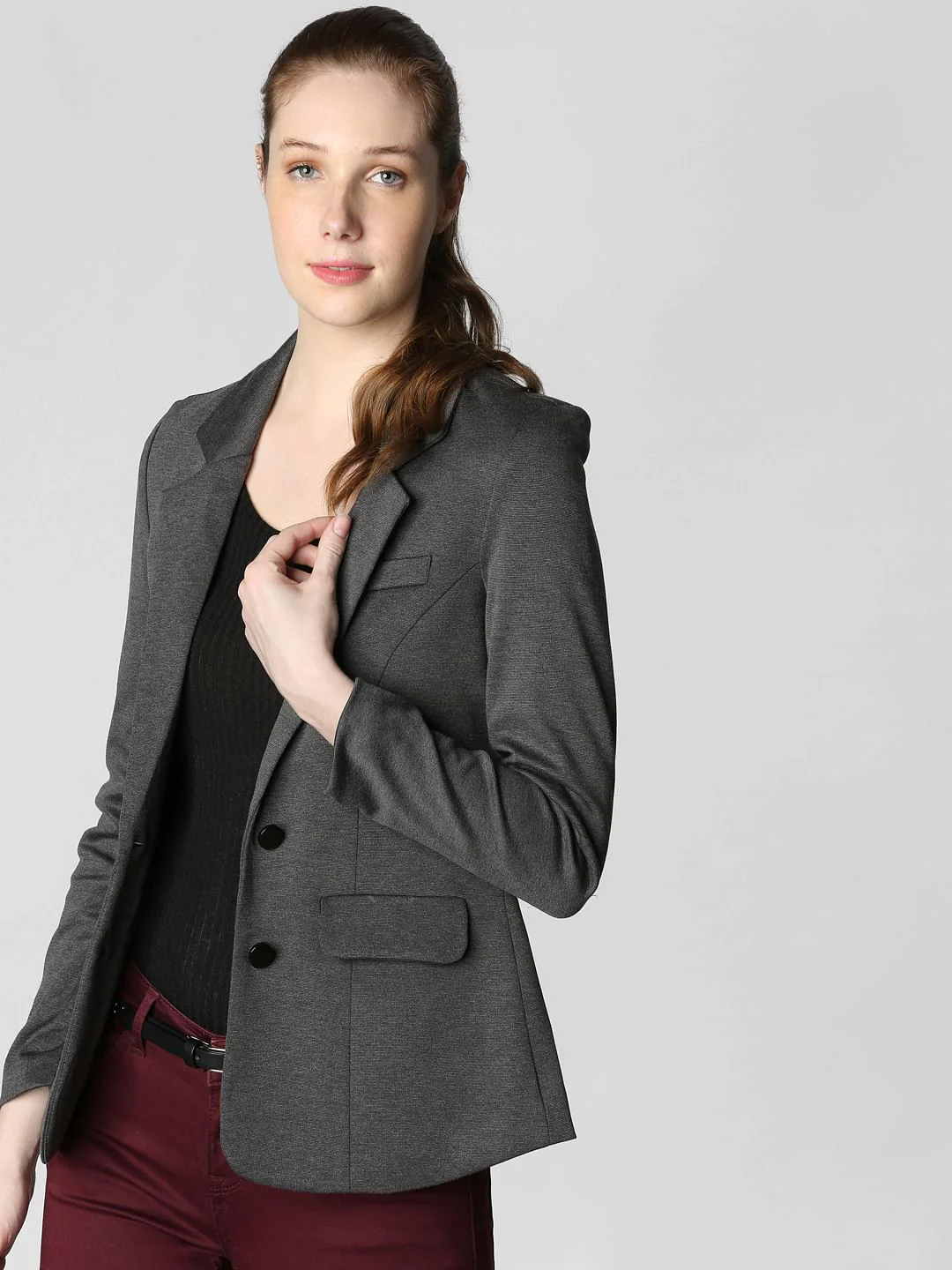 Dark Grey Formal Blazer
