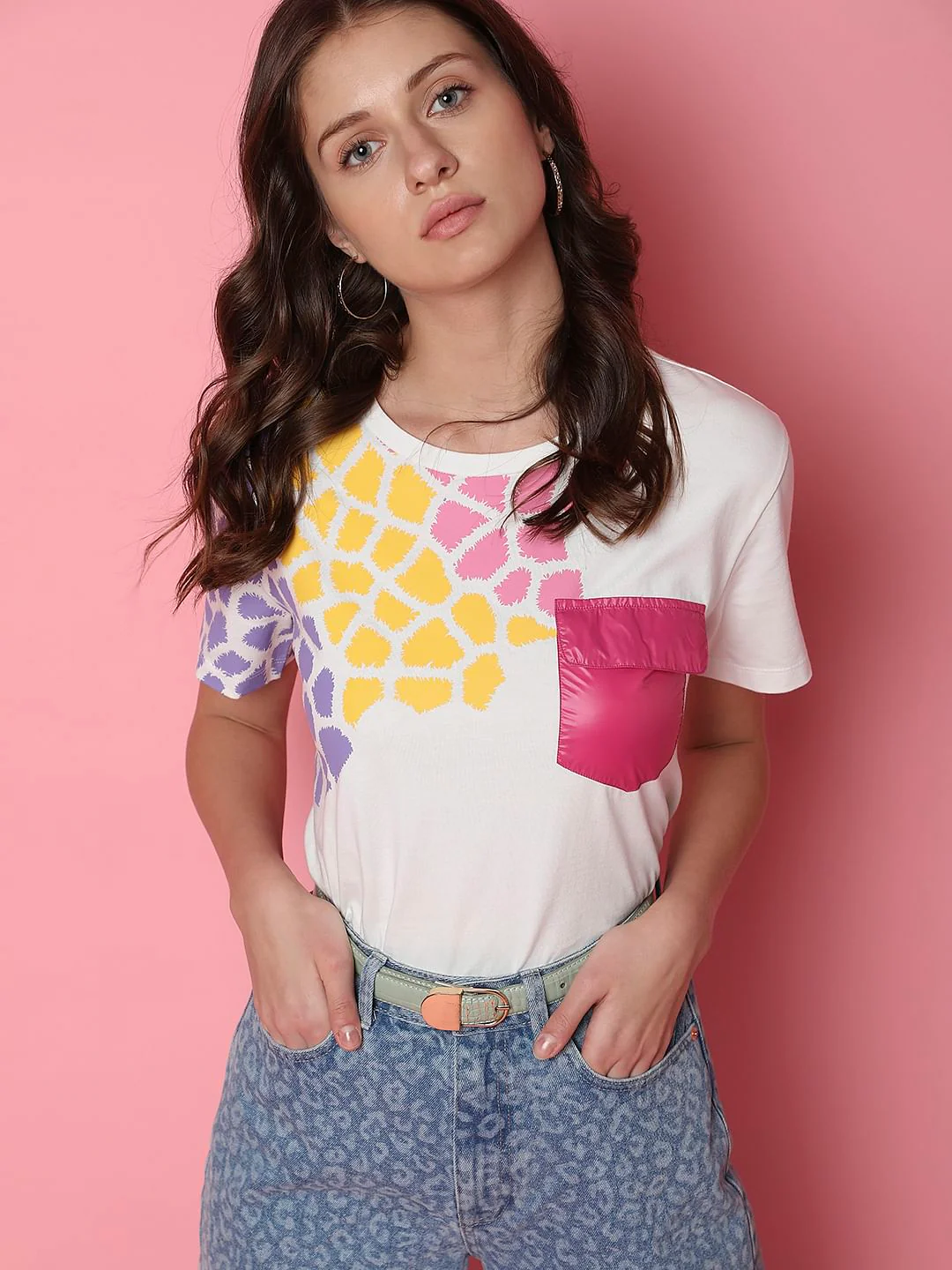 White Printed T-Shirt