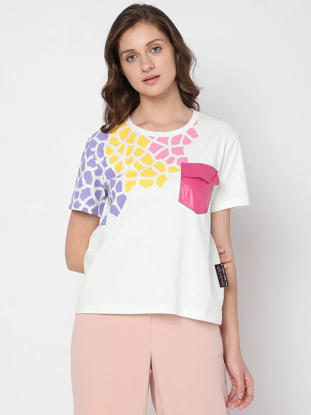 White Printed T-Shirt - Image 2