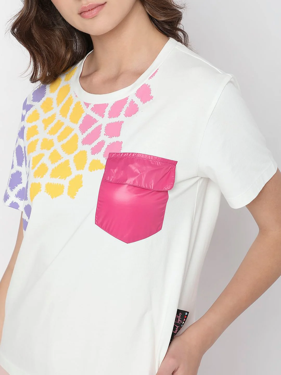 White Printed T-Shirt - Image 6