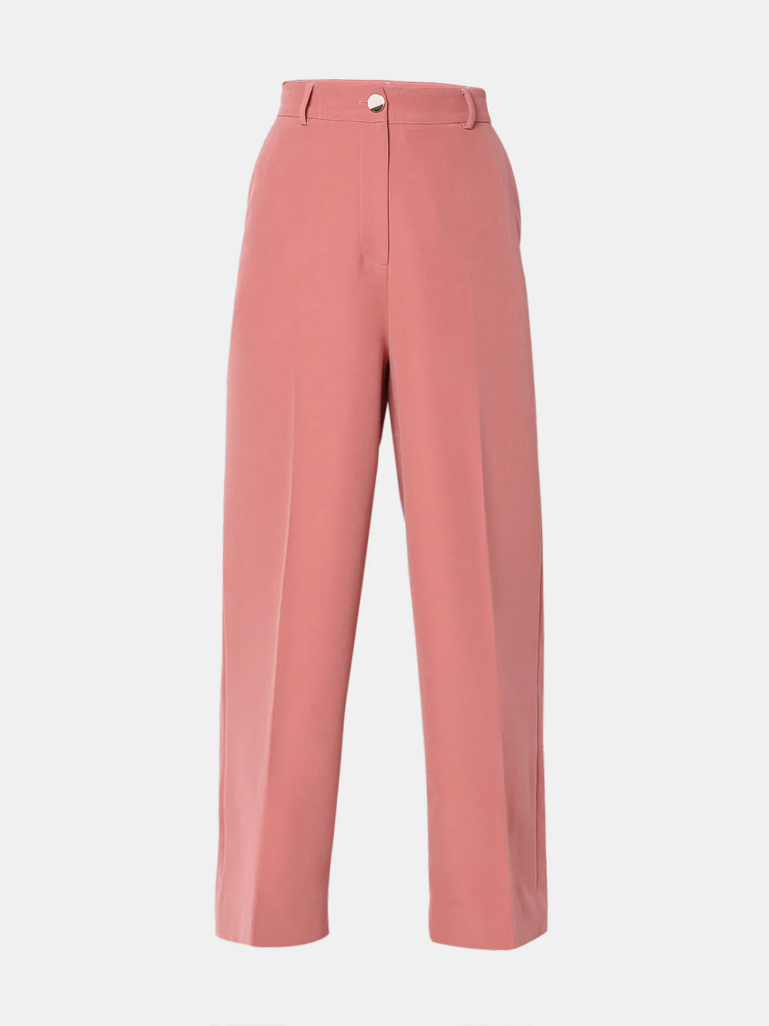 Pink High Rise Wide-Leg Pants - Image 7
