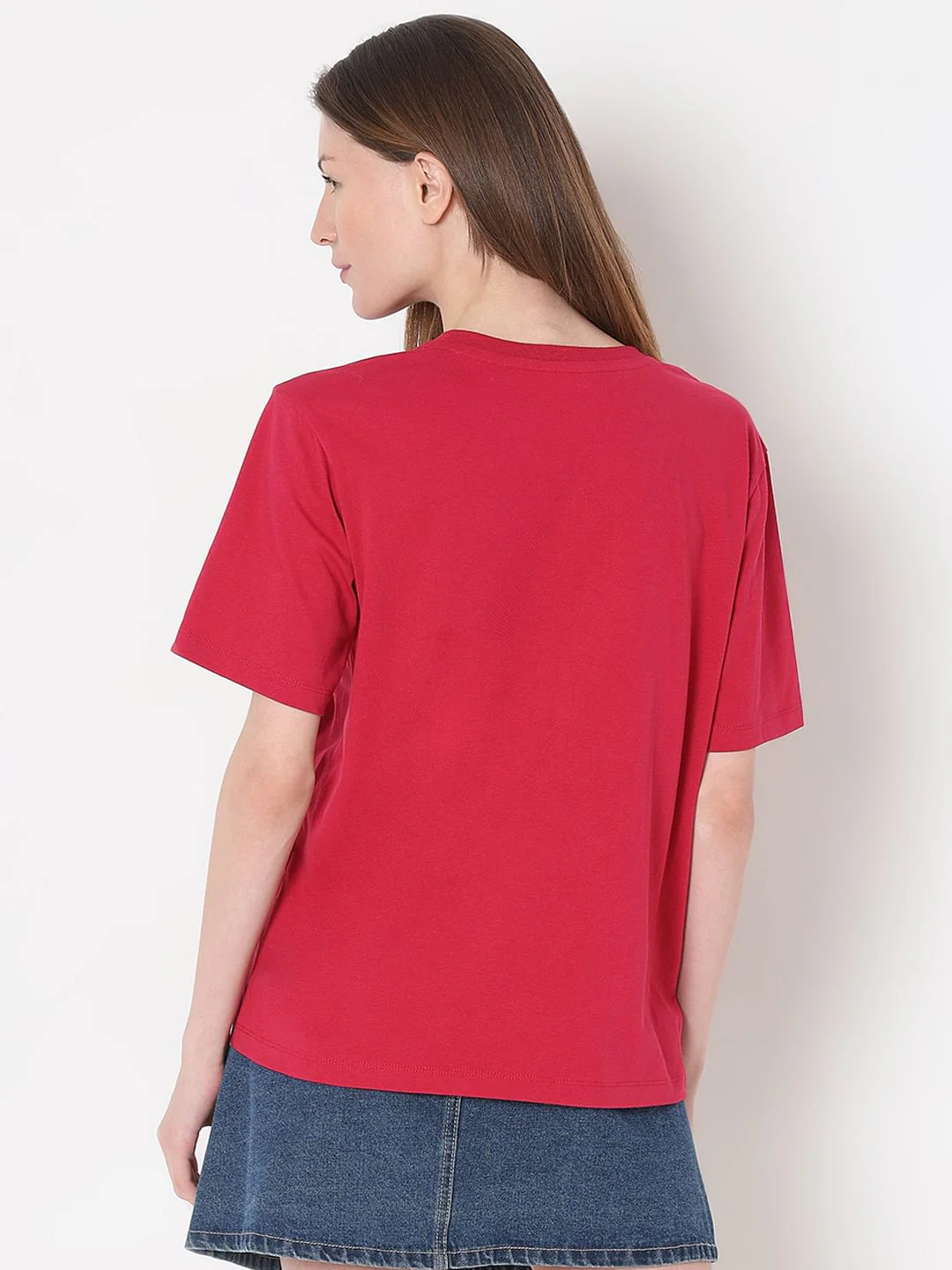 Pink Embroidered Cotton T-Shirt - Image 4