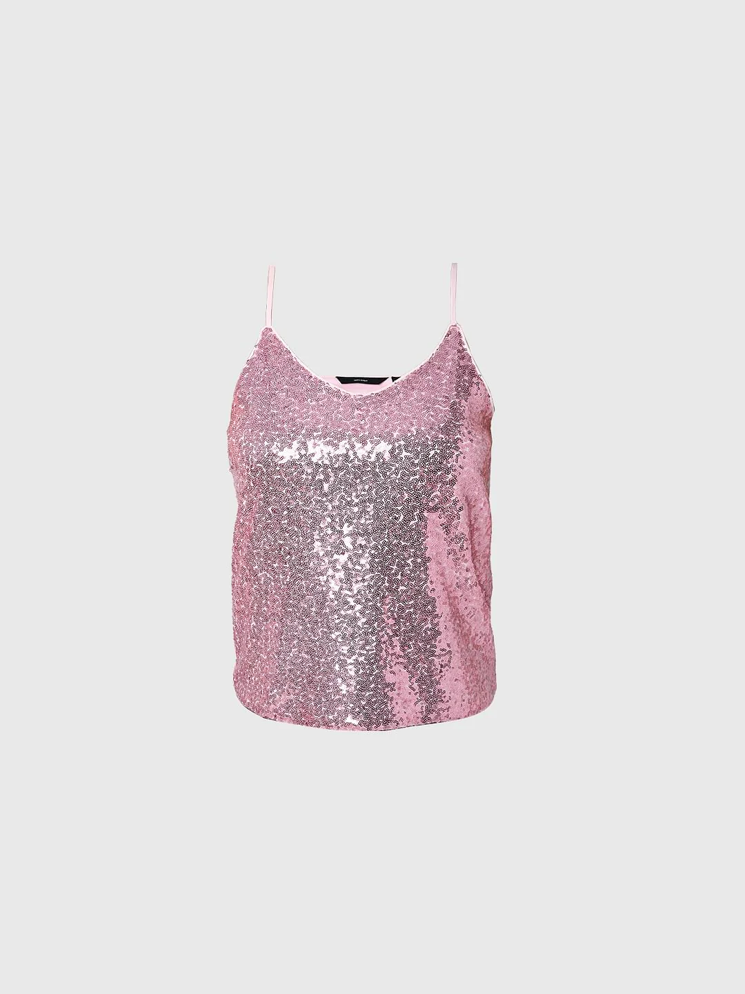 Pink Sequin Strappy Top - Image 7
