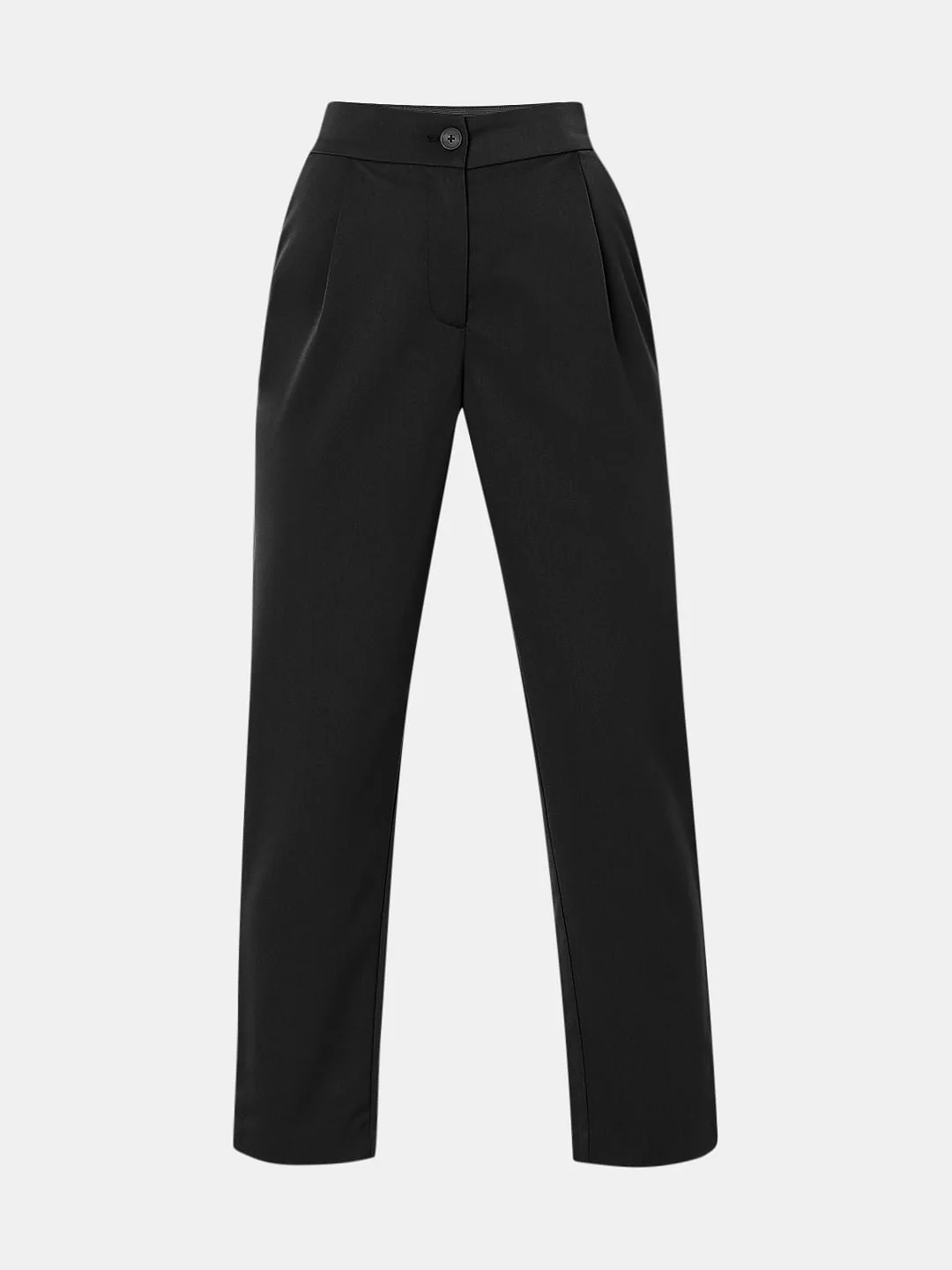 Black High Rise Tailored Pants - Image 7