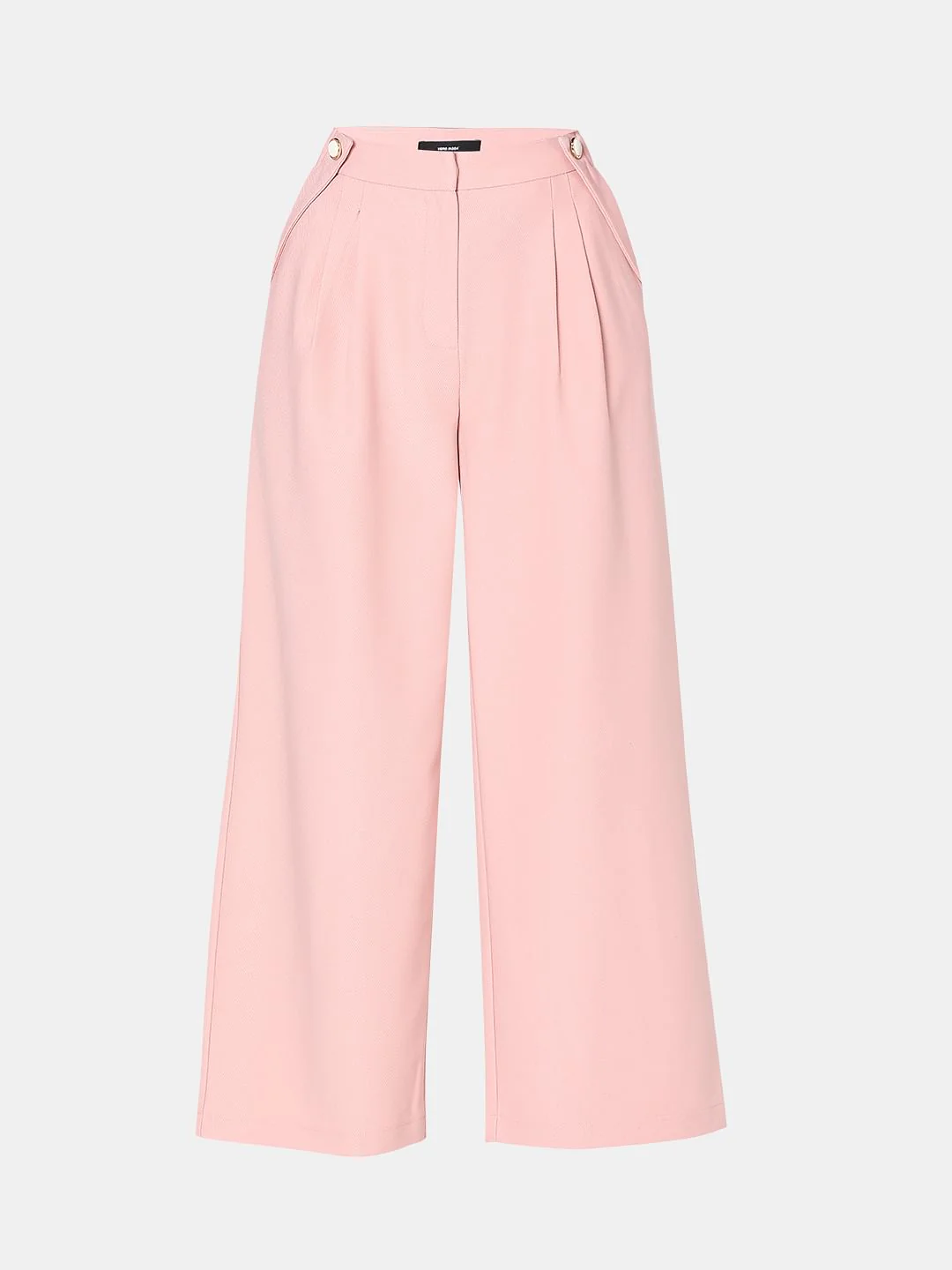 Pink Pearl Button Wide Leg Pants - Image 7