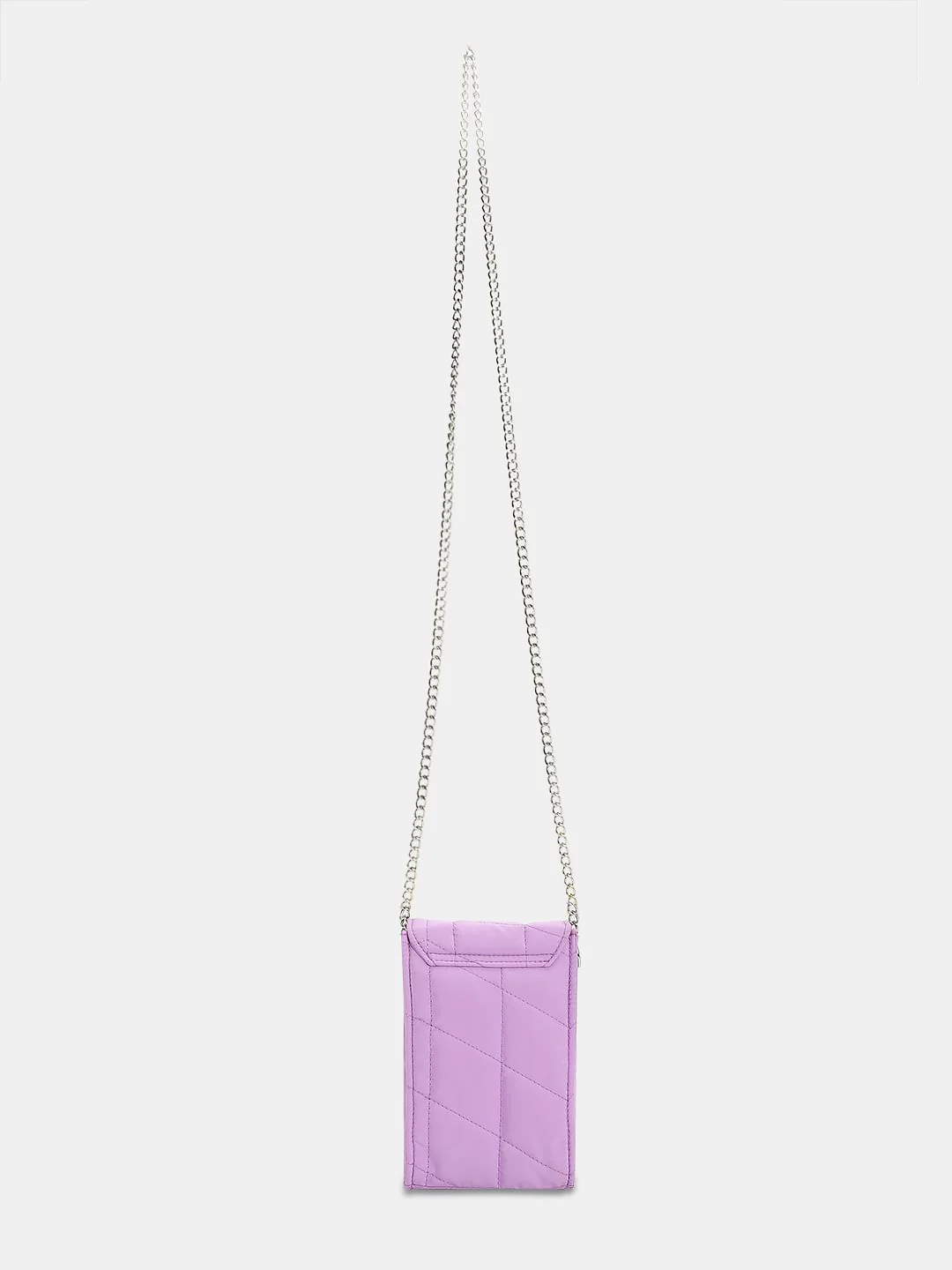 Purple Quilted Crossbody Bag - Image 3