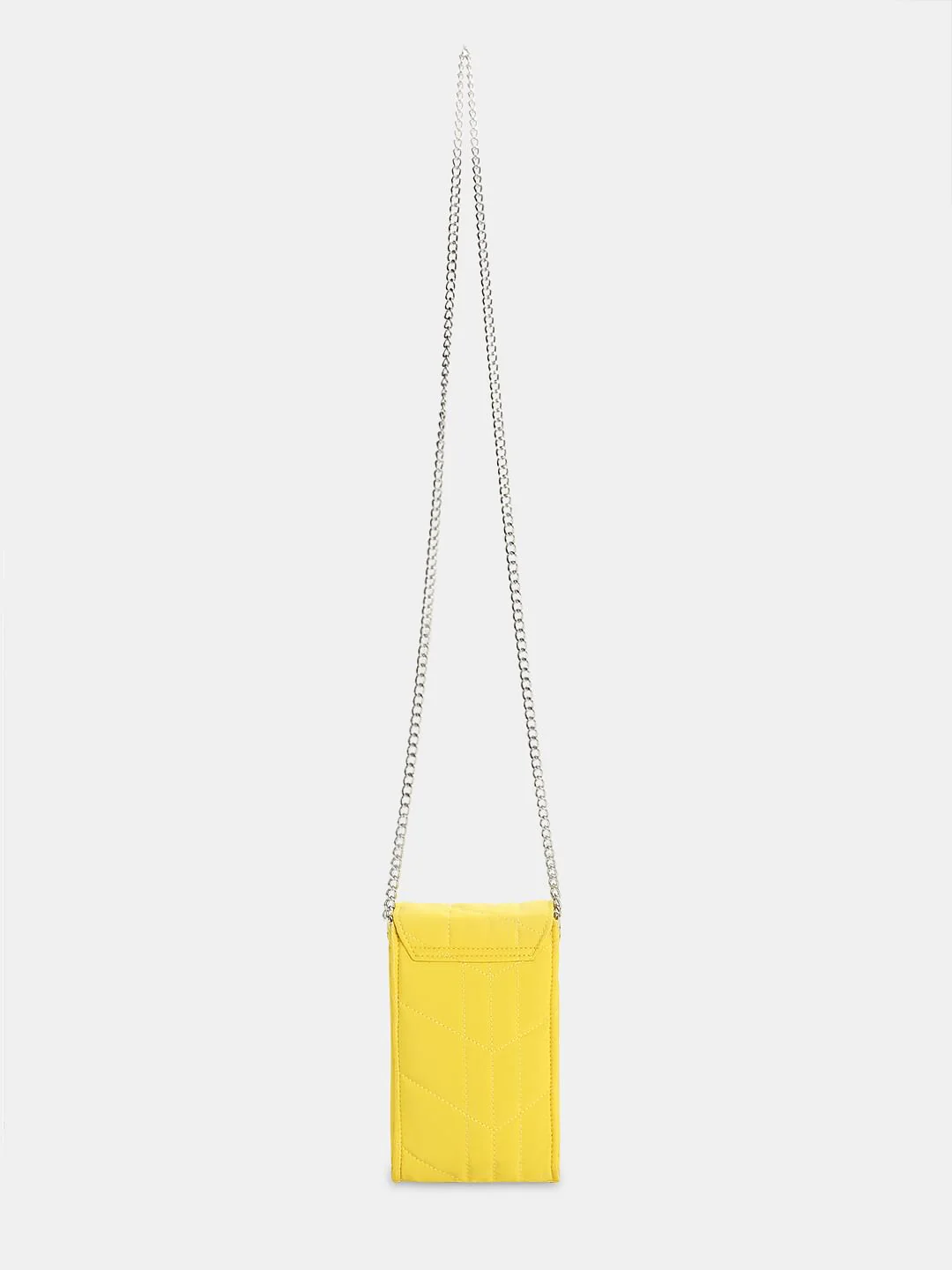 Yellow Quilted Crossbody Bag - Image 3