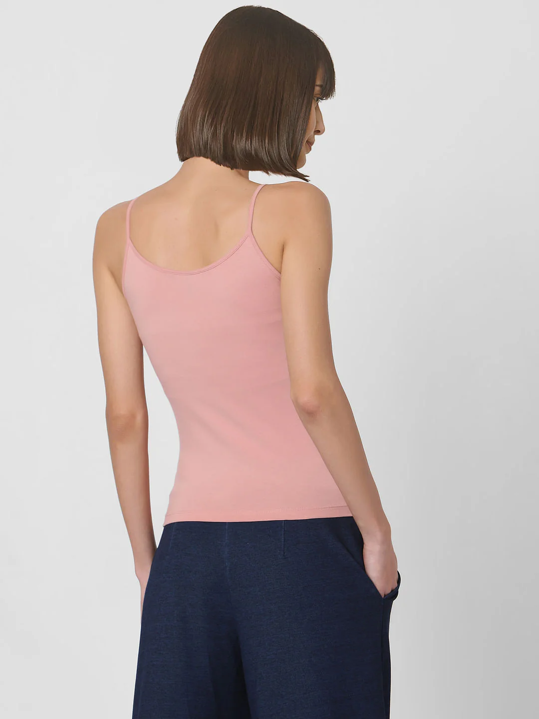 Pink Lace Trim Singlet - Image 3