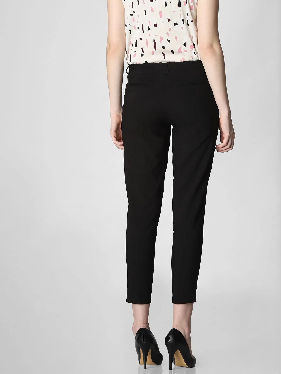 Black Mid Rise Chino Pants - Image 4
