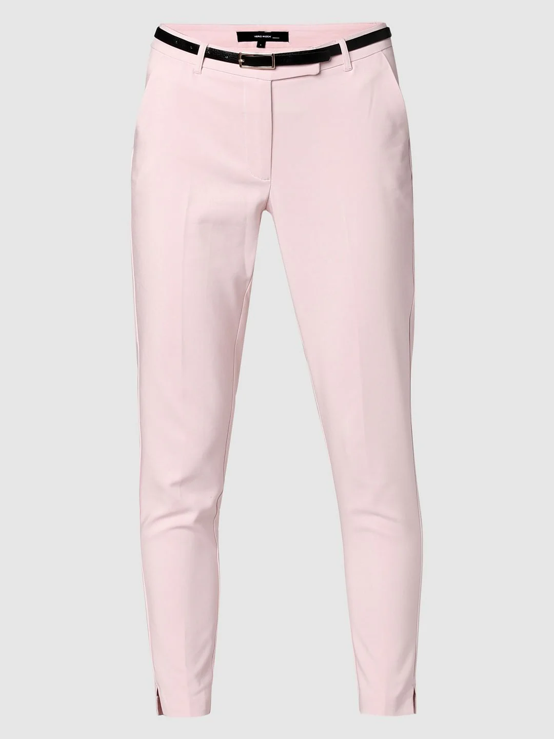 Pink Mid Rise Slim Trousers - Image 7