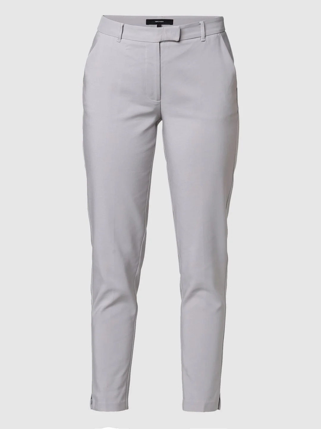 Grey Mid Rise Slim Trousers - Image 7