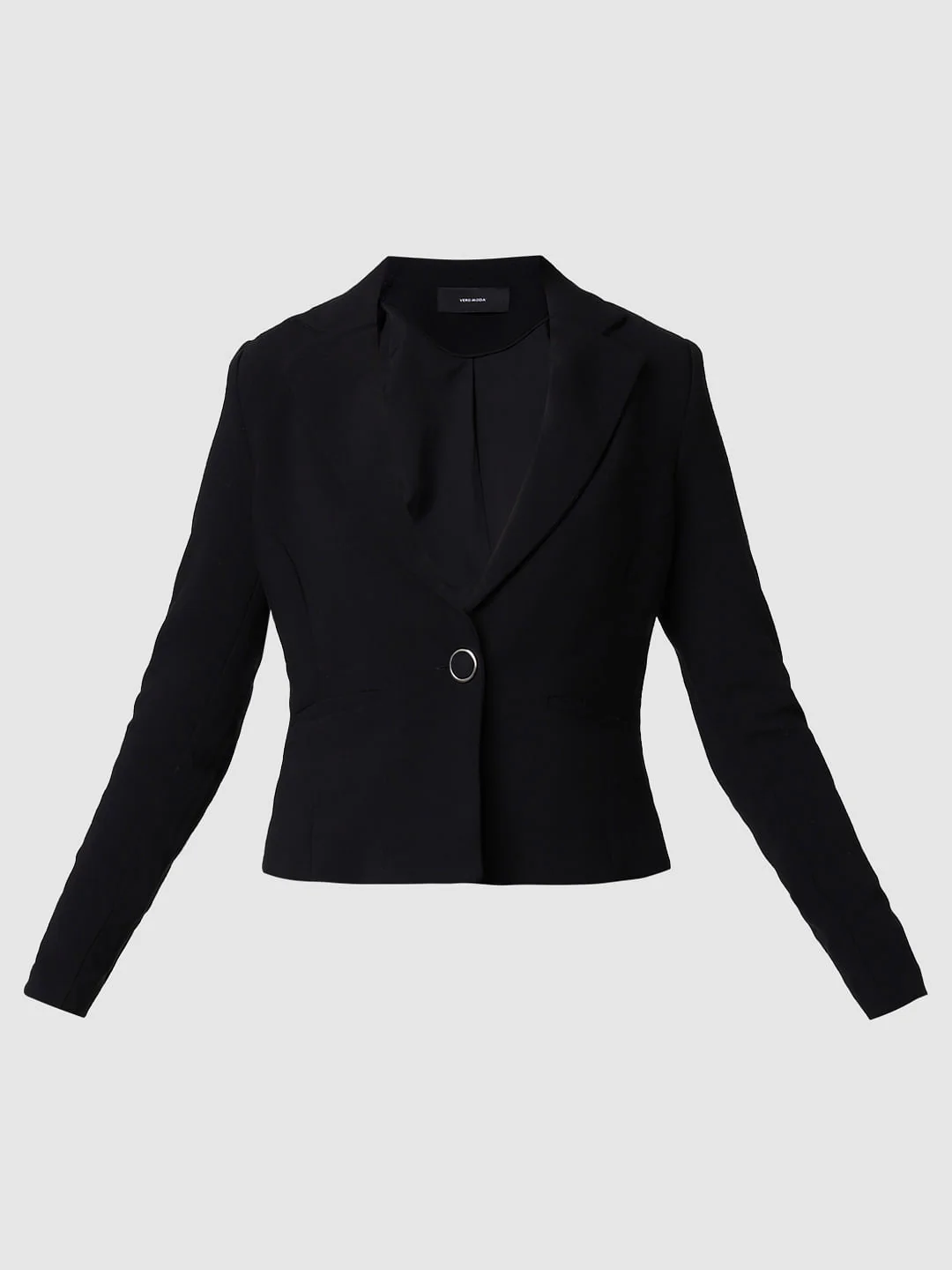 Black Single Button Formal Blazer - Image 7