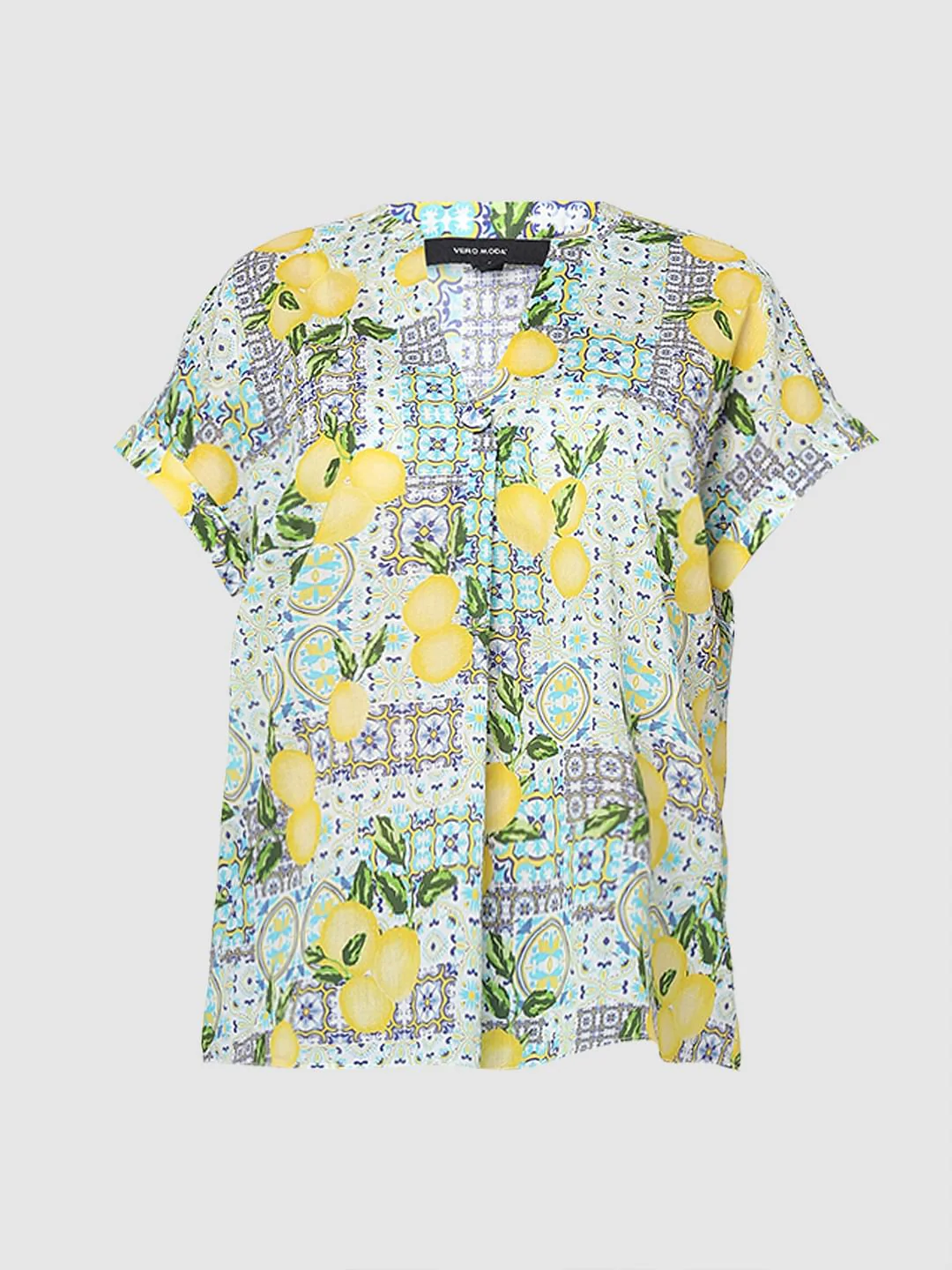 Yellow Lemon Printed Top - Image 7