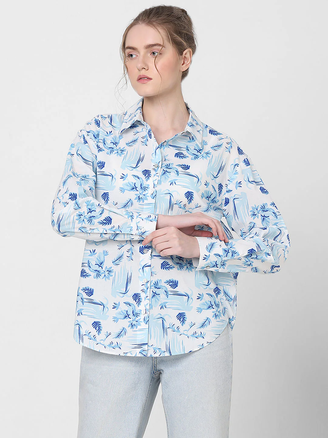 White Floral Shirt - Image 2