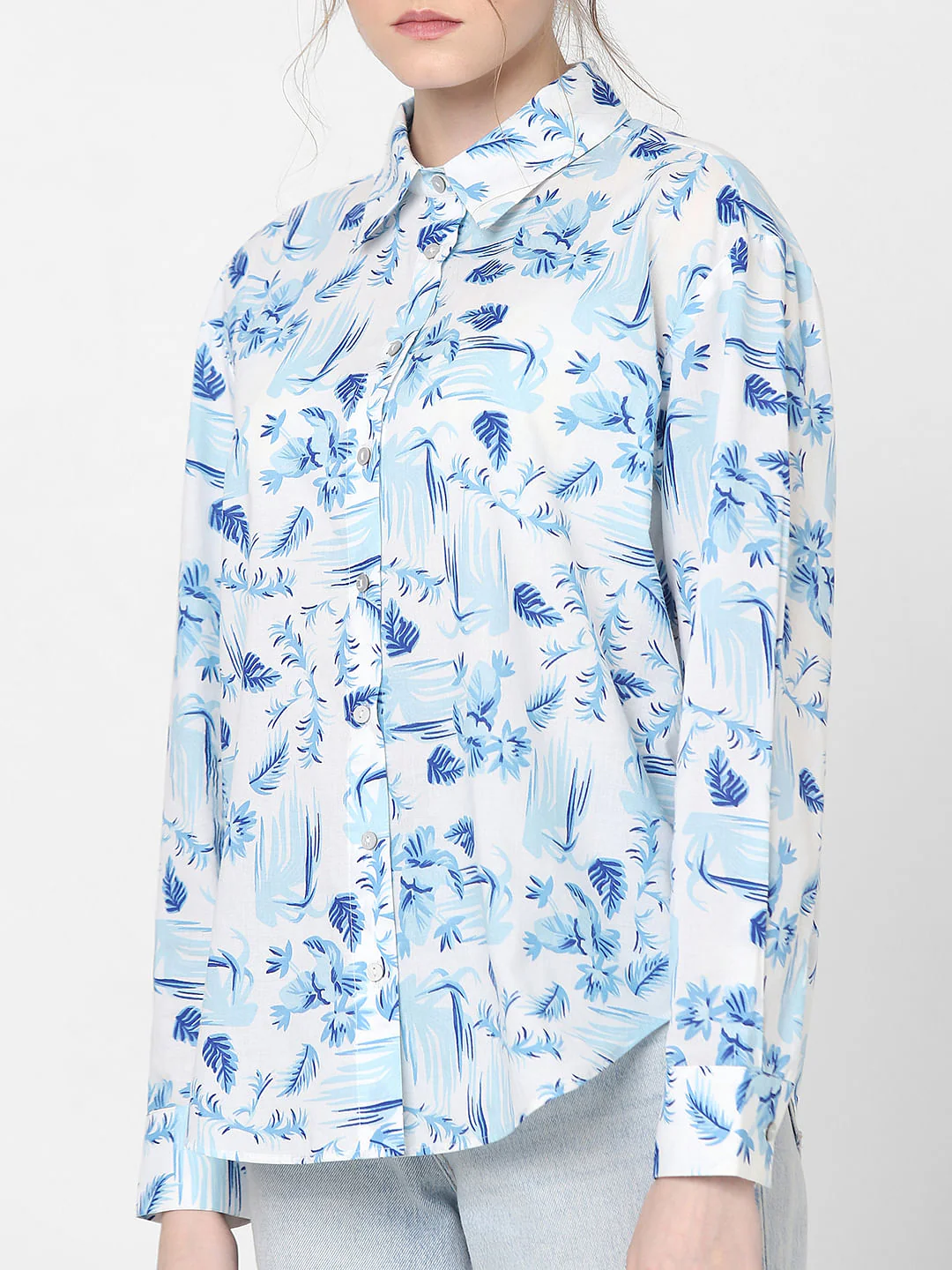 White Floral Shirt - Image 6