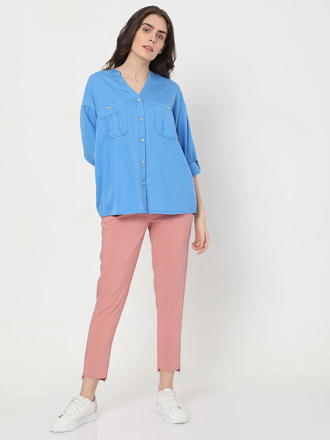 Blue Box Pleat Pocket Shirt - Image 5