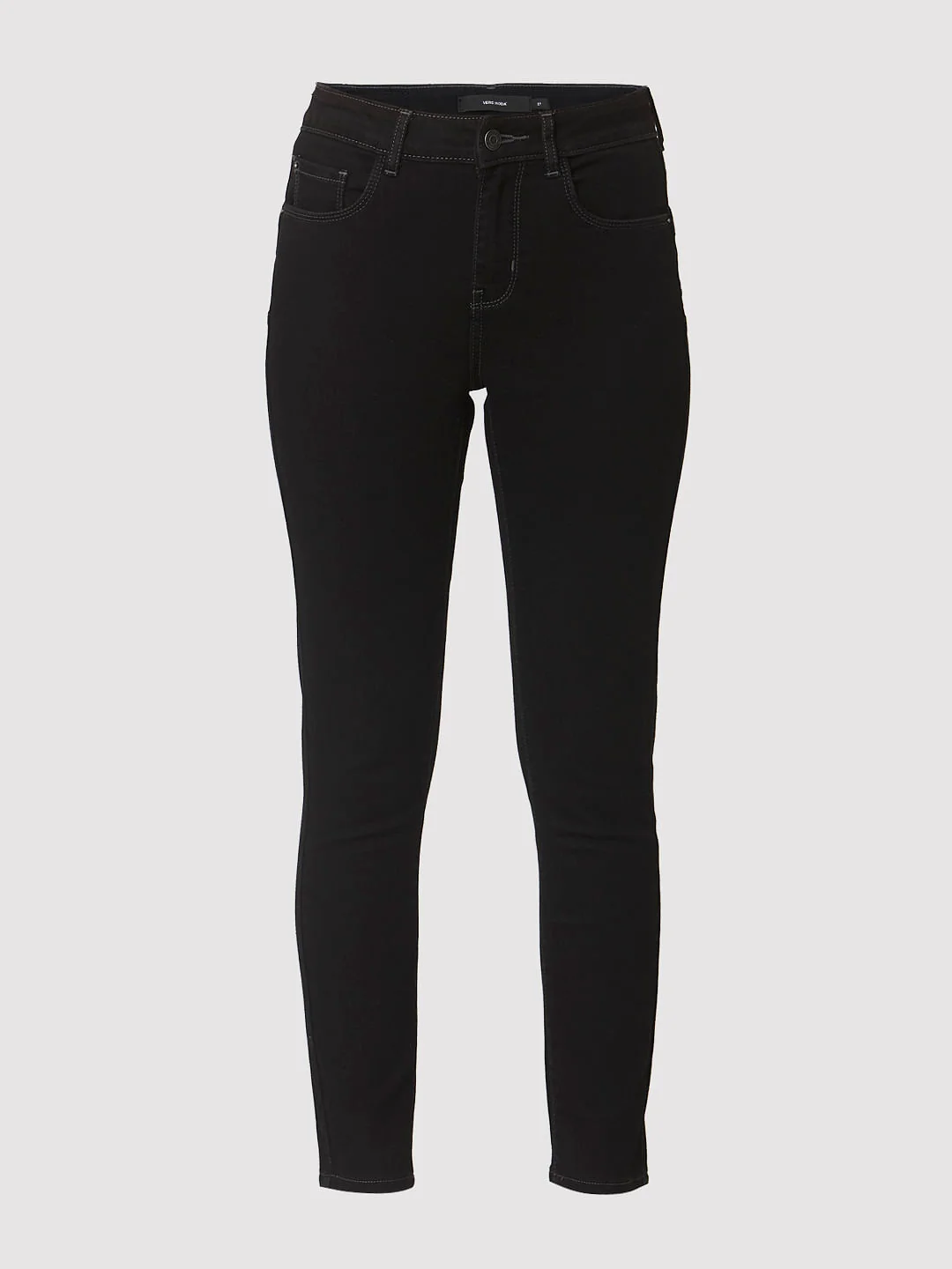 Black Mid Rise Skinny Fit Jeans - Image 7