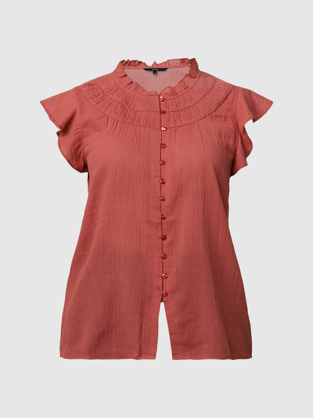 Rust Ruffle Top - Image 7