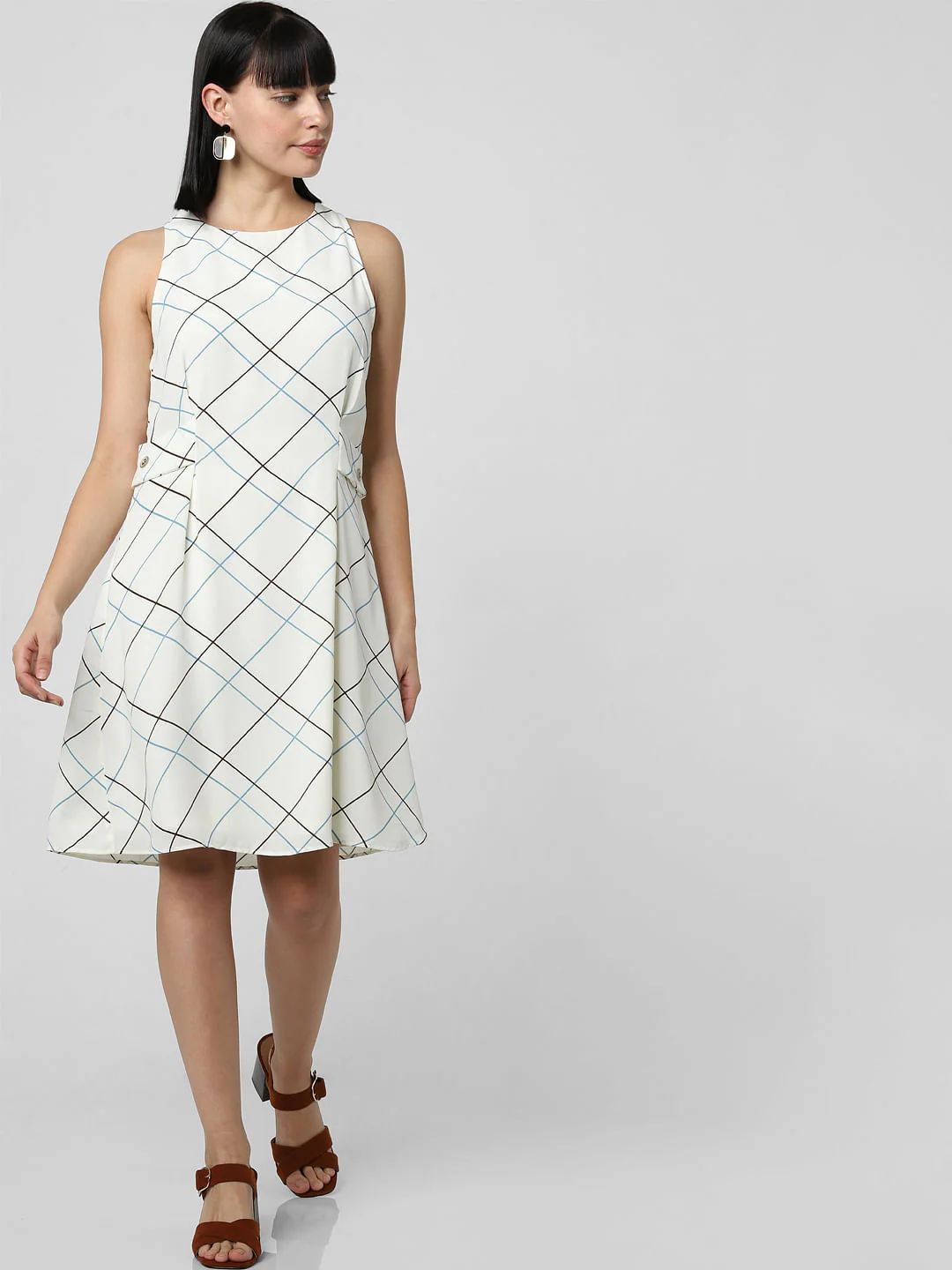 White All Over Print Shift Dress - Image 2