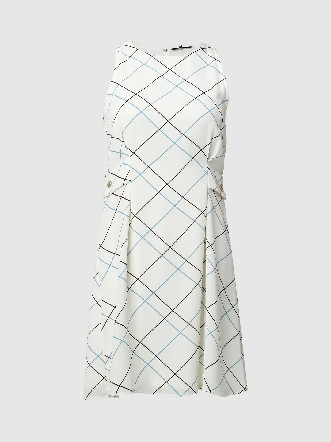 White All Over Print Shift Dress - Image 6