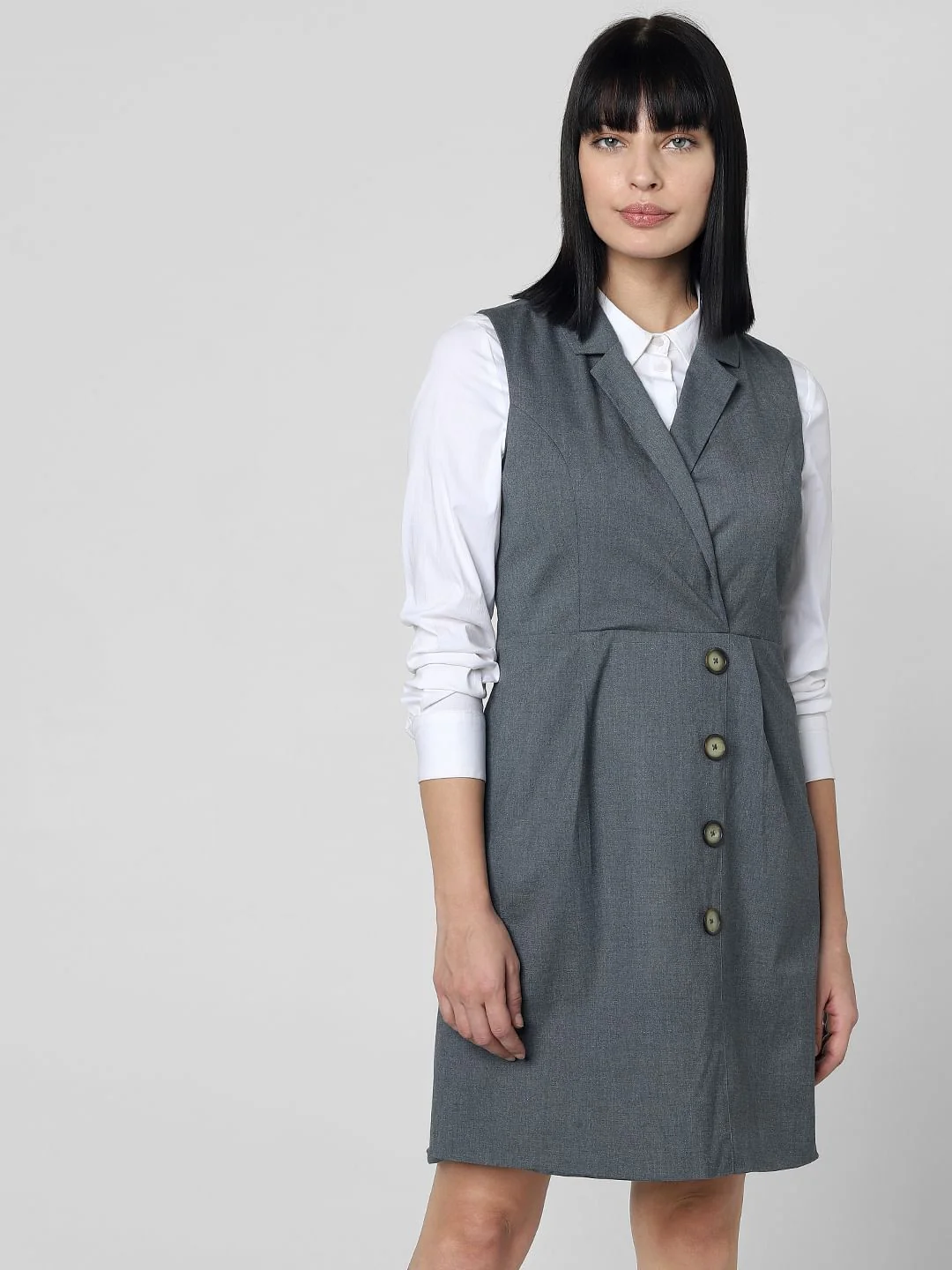 Grey Shift Dress - Image 2