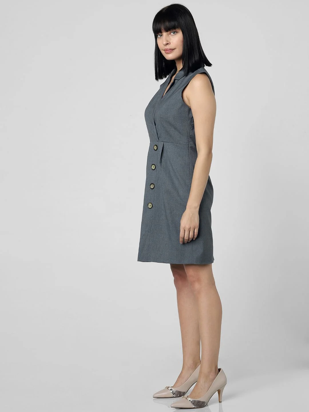 Grey Shift Dress - Image 3