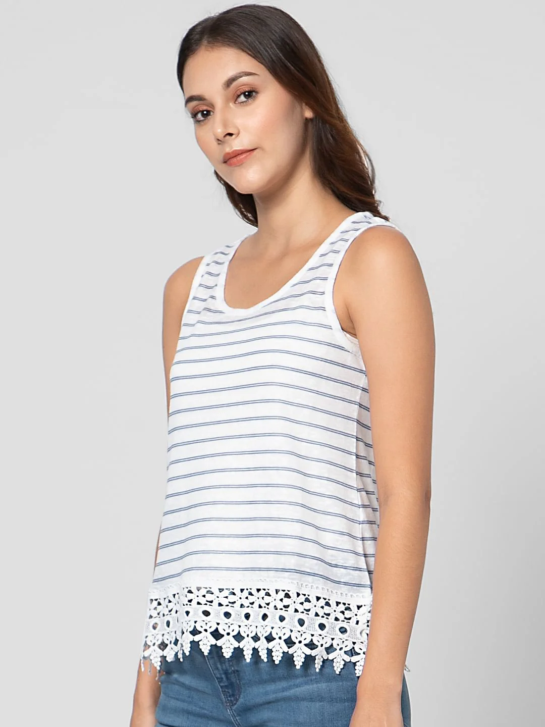 White Striped Top - Image 2