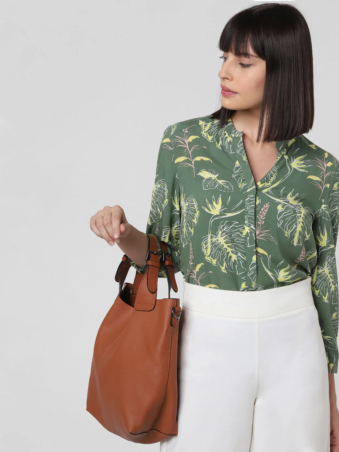Green All Over Print Top