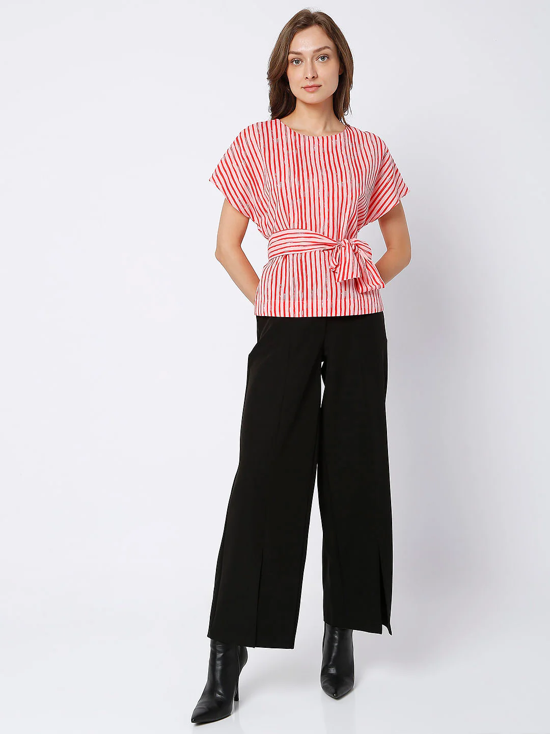 Pink Striped Linen Top - Image 5