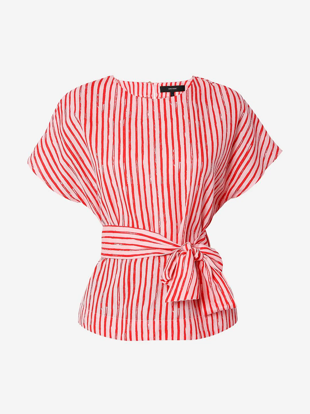 Pink Striped Linen Top - Image 7