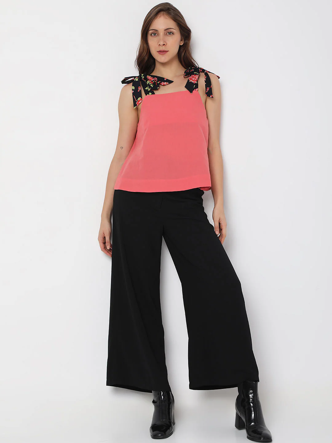 Pink Floral Strap Top - Image 5