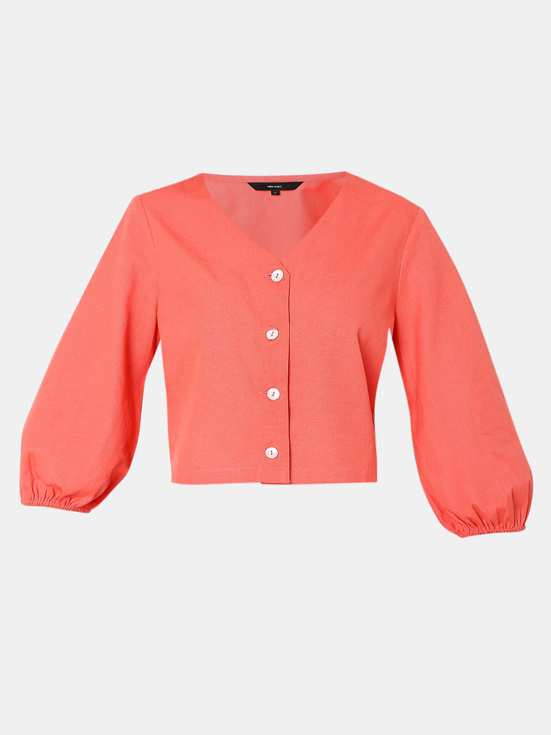 Pink Cropped Co-Ord Shirt - Image 7
