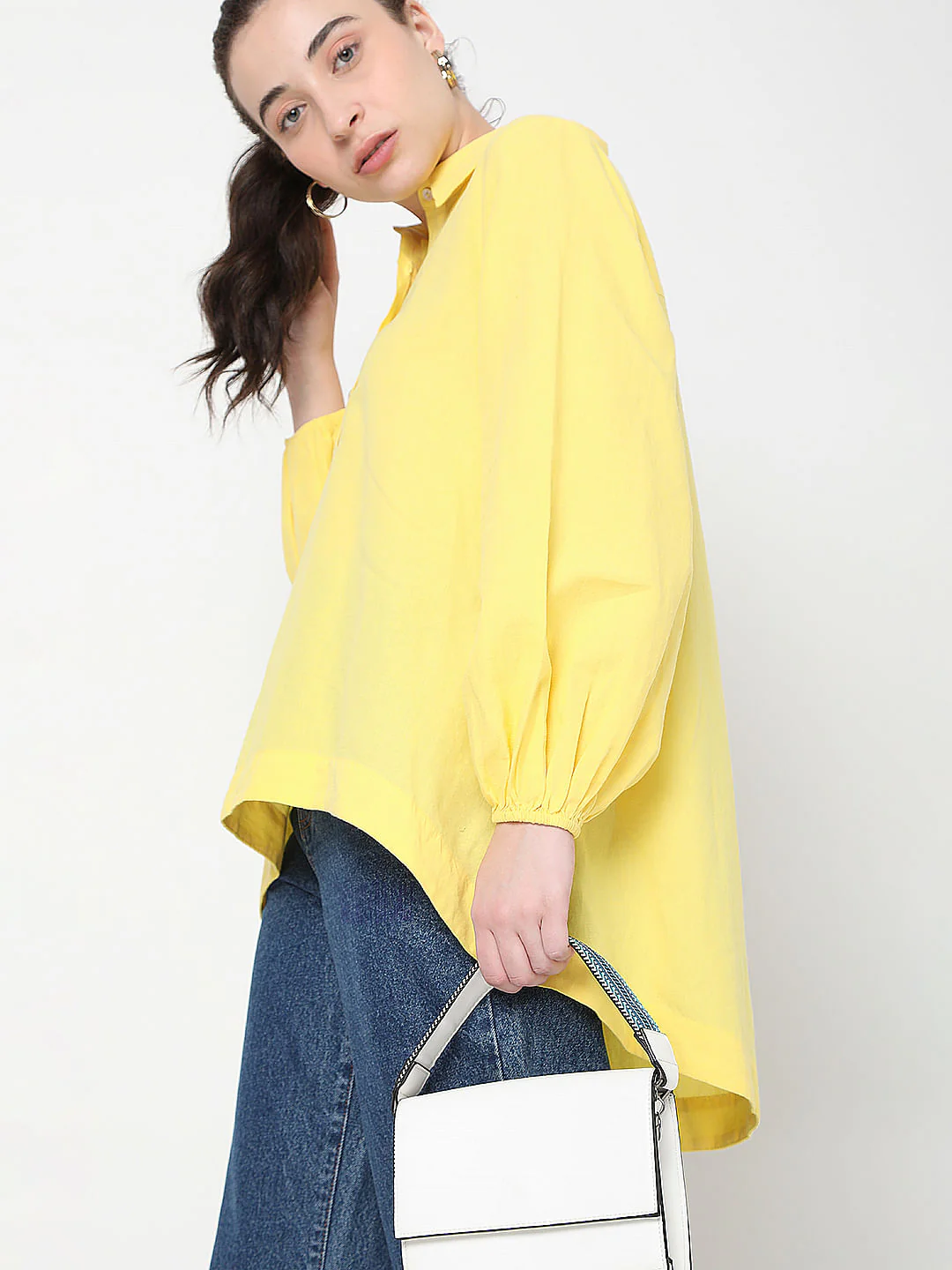 Yellow Hi-Low Top