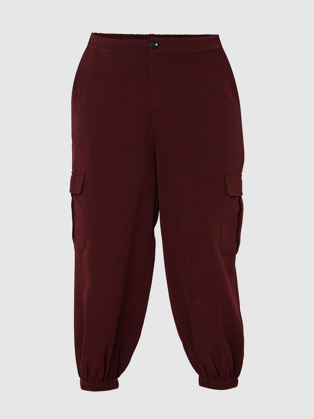 Curve Maroon Cargo Pants - Image 7