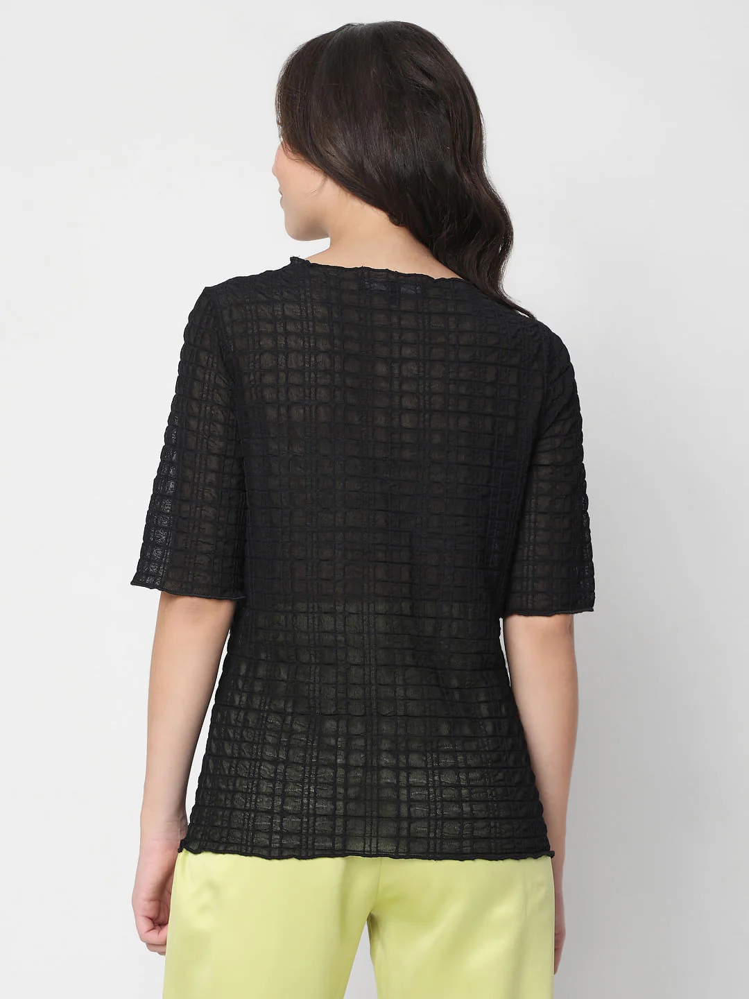 Black Textured Top - Image 4