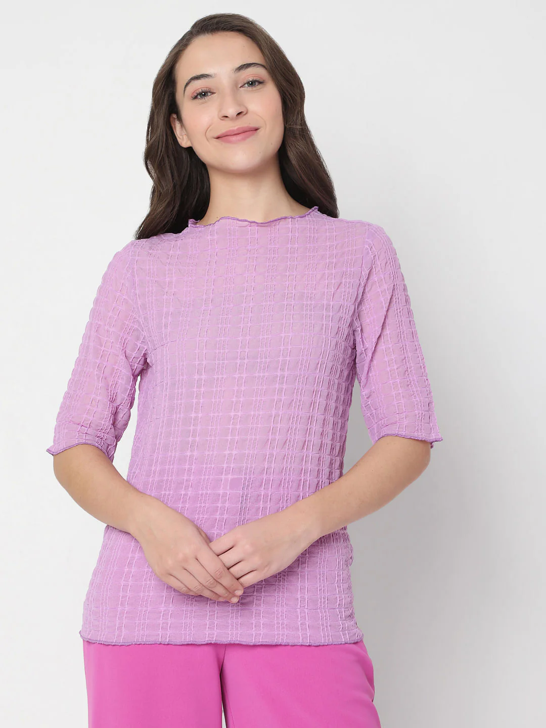 Purple Textured Top - Image 2