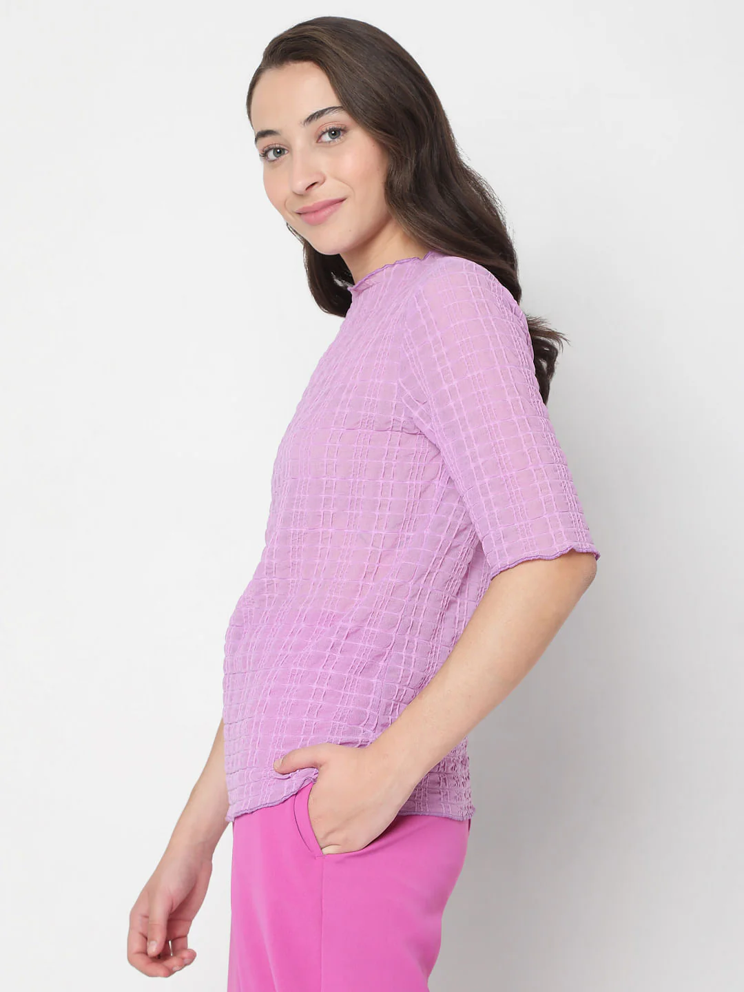 Purple Textured Top - Image 3