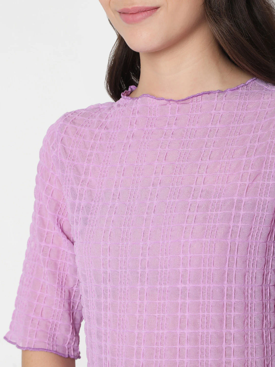 Purple Textured Top - Image 6