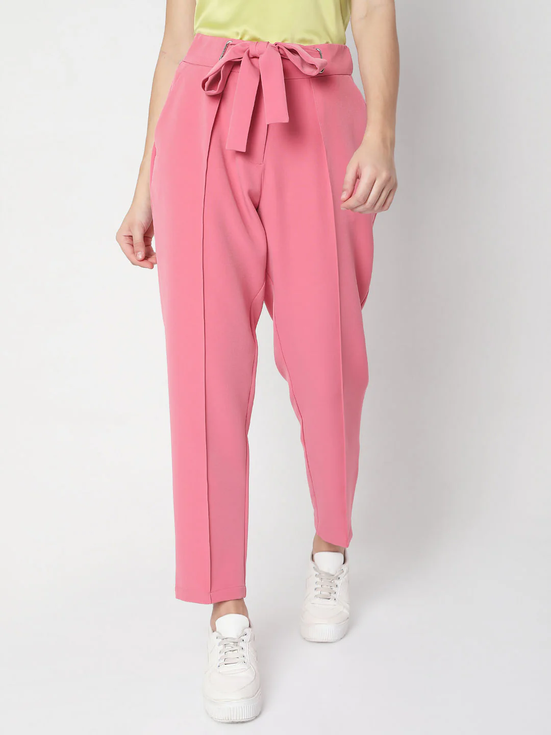Pink Tailored Trousers - Image 2
