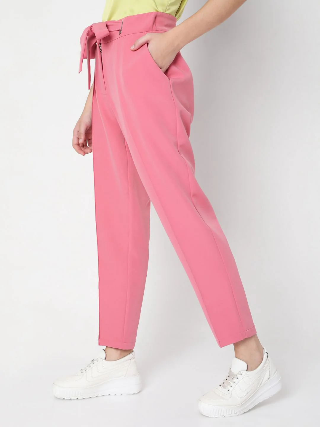 Pink Tailored Trousers - Image 3