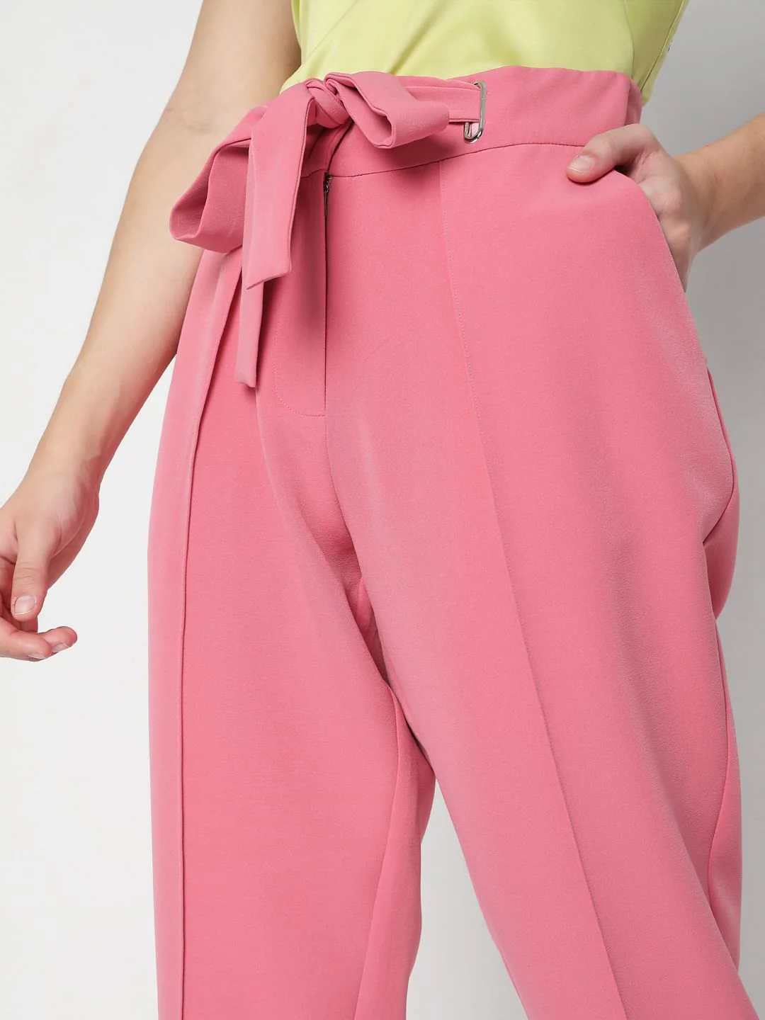 Pink Tailored Trousers - Image 5