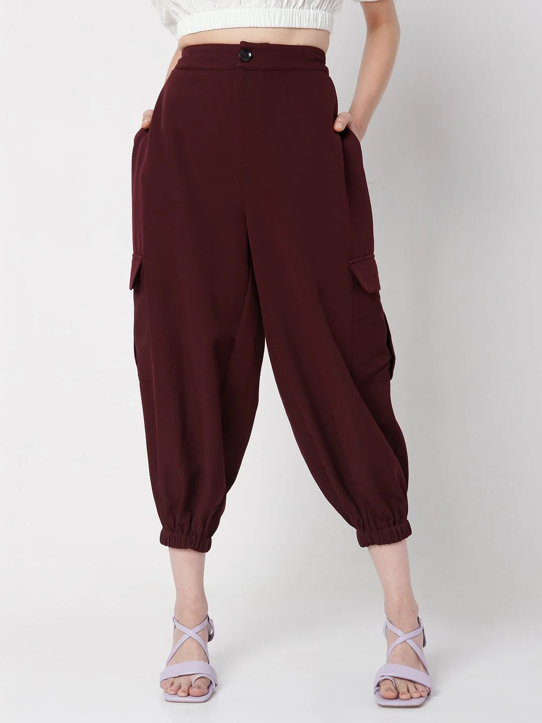 Maroon Baggy Pants - Image 2