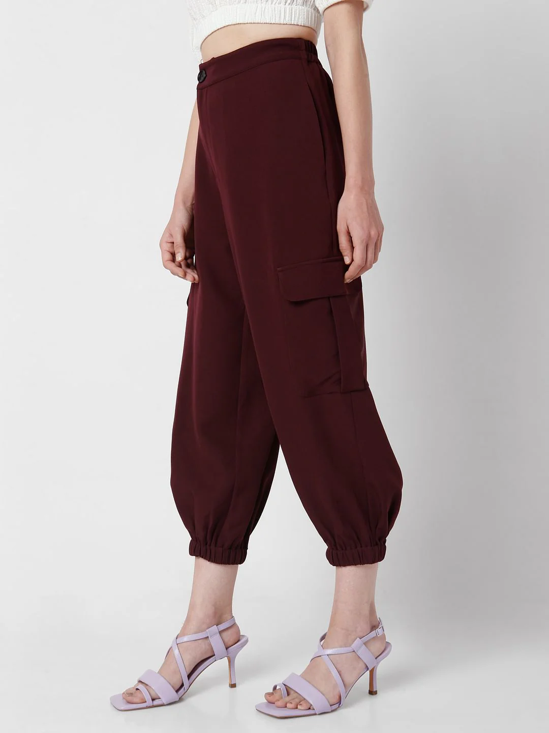 Maroon Baggy Pants - Image 3